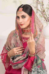 Amal by Tawakkal Stitched 3 Piece Embroidered Organza Collection'2022-AO-7550