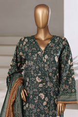 Sada Bahar Stitched 3 Piece Khaddar With Shimmer Collection'2025-KD-PR-7558-Green