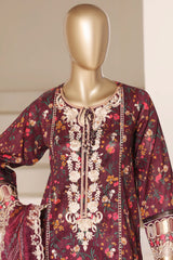 Signature By Sada Bahar Stitched 3 Piece Festive Emb Vol-02 Suit-ED-7698-PURPLE