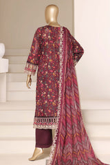 Signature By Sada Bahar Stitched 3 Piece Festive Emb Vol-02 Suit-ED-7698-PURPLE