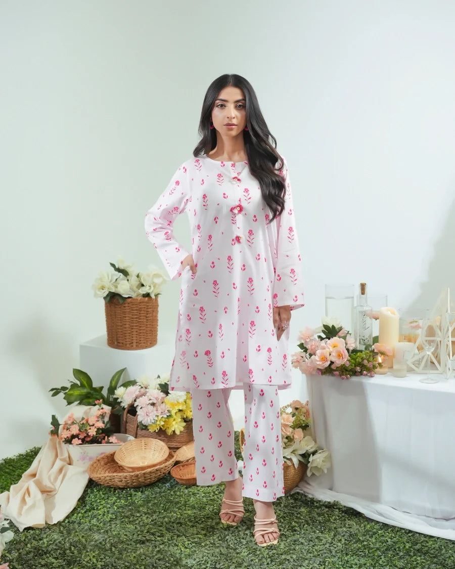 Dhaga Stitched 2 Piece Lawn Collection'2025-Matching separate 0049