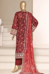 Signature By Sada Bahar Stitched 3 Piece Festive Emb Vol-02 Suit-ED-7712-MAROON