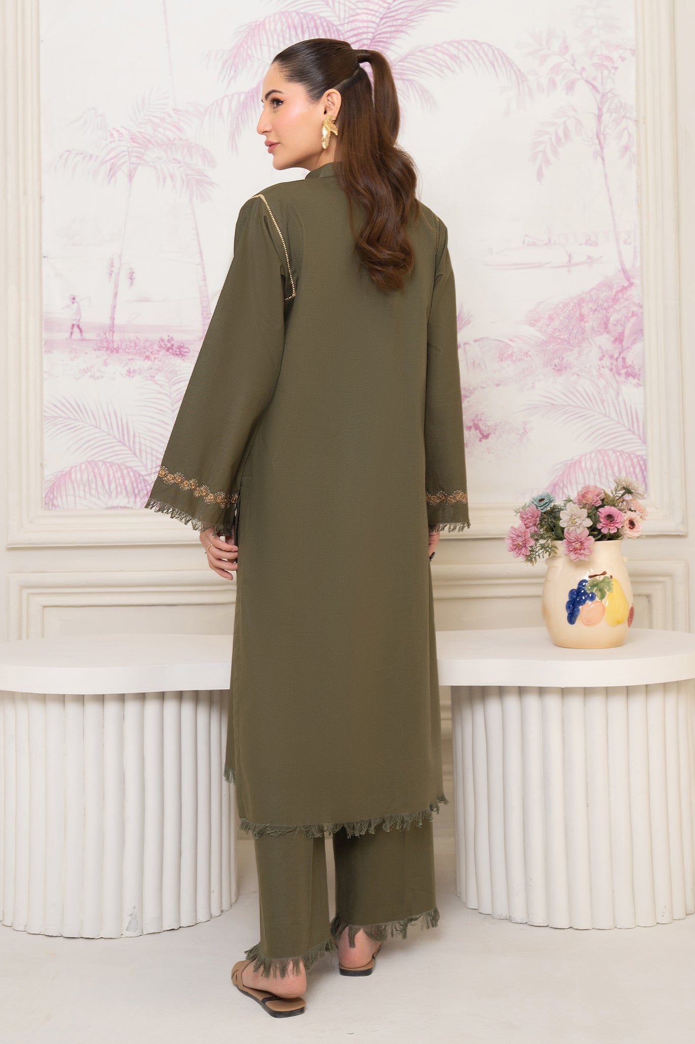 Winter Basics by Panache Apparel Stitched Collection-Pine