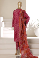 Sada Bahar Stitched 3 Piece Printed Lawn Vol-01 Suit-PR-77 ATISHI