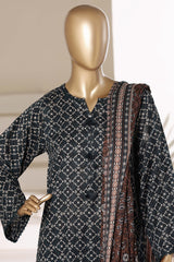 Sada Bahar Stitched 3 Piece Printed Lawn Vol-01 Suit-PR-77 BLUE