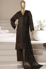Sada Bahar Stitched 3 Piece Printed Lawn Vol-01 Suit-PR-79 BLACK