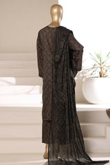 Sada Bahar Stitched 3 Piece Printed Lawn Vol-01 Suit-PR-79 BLACK
