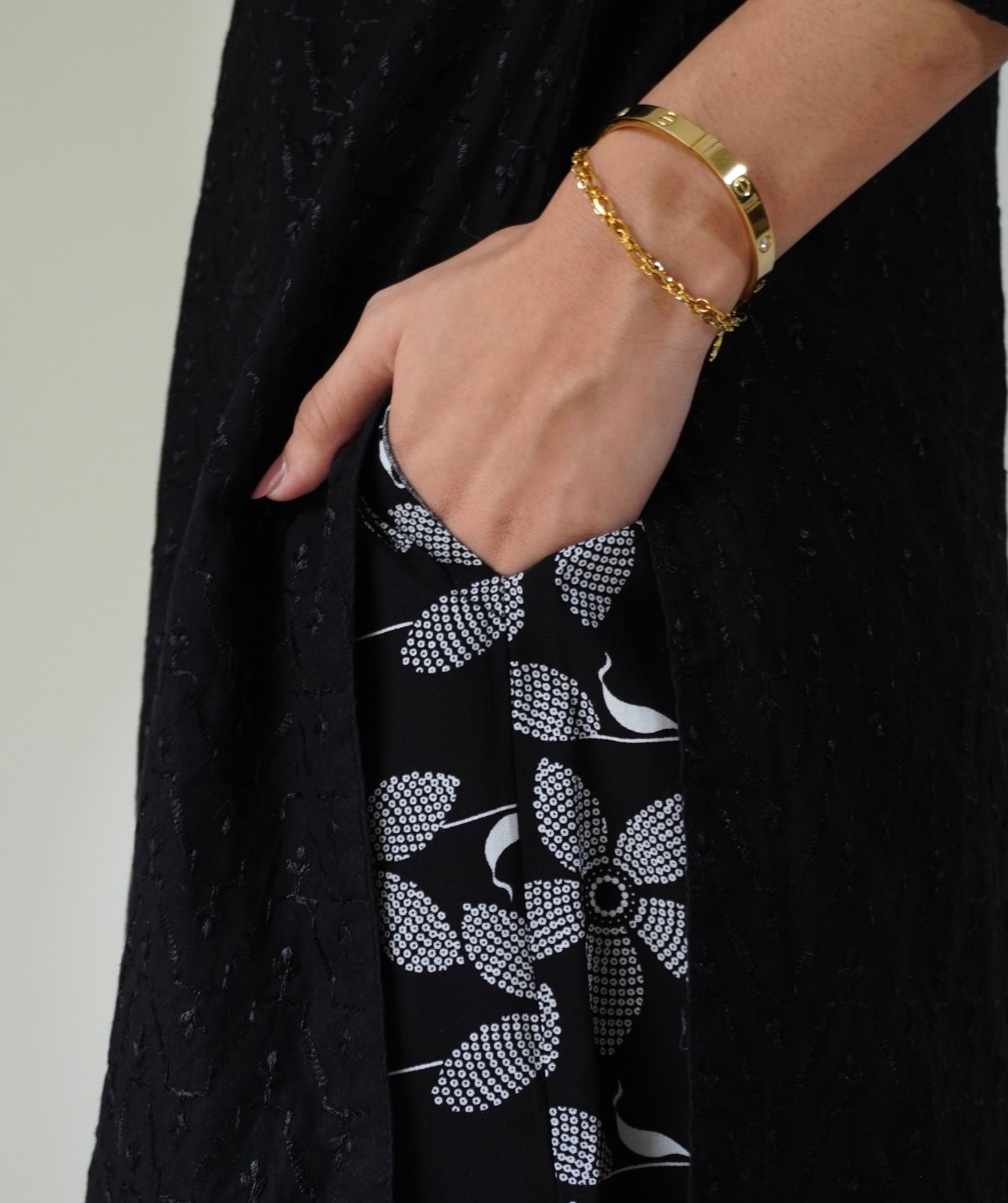 Deck Up Printed Pajamas D#1 - Black