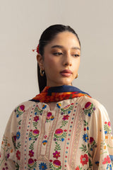Coco By Zara Shahjahan Unstitched 3 Piece Prints Drop Two Suit-7A-TAKARA