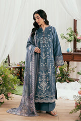 Zync By Florent Unstitched 3 Piece Luxury Lawn Vol-02 Suit-FZ-7A
