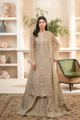Anaya Noor By Zebtan Unstitched 3 Piece Luxury Formals Suit-AN-07