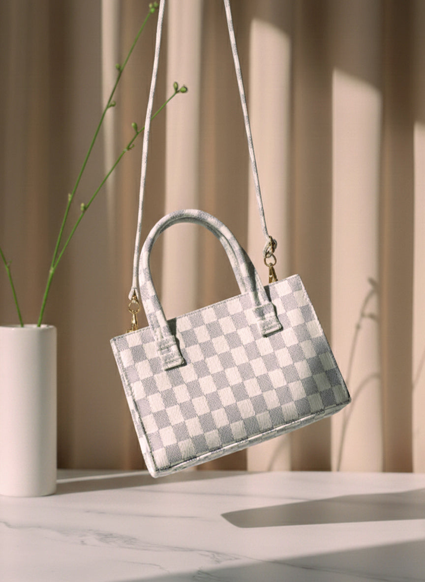Checkered Style Handbag Design for women 2026