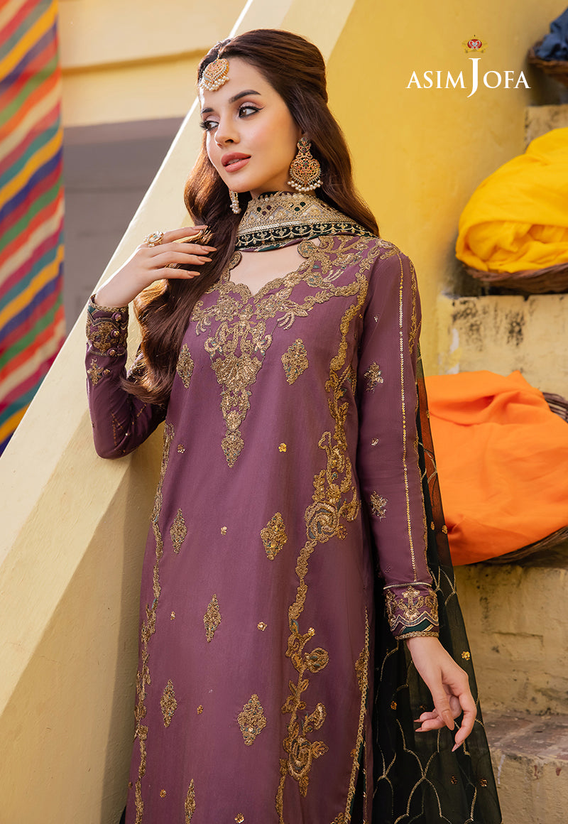 Asim Jofa Abresham '23 Ajab-17 Embroidered Lawn Silk 3 Pcs