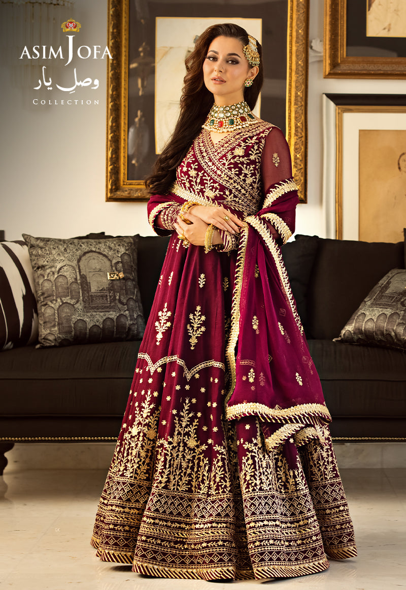 Asim Jofa Designers Limited Edition Ajvyd-04 Embroidered Stitched 3 Pcs
