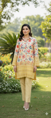 Oppulant By Dr Haris Unstitched 2 Piece Lawn Suit-OPP-007