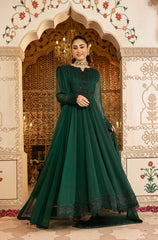 Kalidaar Frocks By Asma & Sidra Stitched Formals Suit-ZOYA (Plain Chiffon Frock)