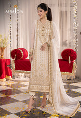 Asim Jofa Abresham '23 Ajab-21 Embroidered Chiffon 3 Pcs