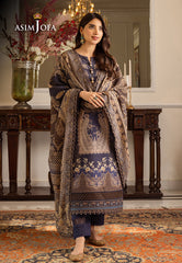 Asim Jofa Designers Limited Edition Ajiwd-05 Printed Khaddar 3 Pcs