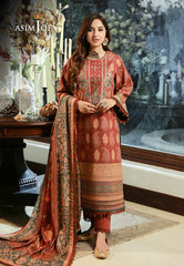 Asim Jofa Aira & Asra Pret Ajawp-05 Embroidered Karandi Stitched 3 Pcs