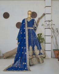 Saira Sultana Stitched Wedding Formals Suit-Muneeha-Teal