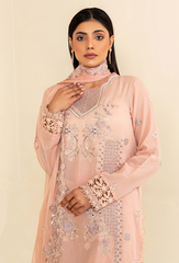 Flora By Humdum Unstitched 3 Piece Emb Lawn Collection'2024-FS-10