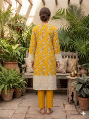 GENZ By Dr Haris Unstitched 2 Piece Lawn Suit-GEN-004