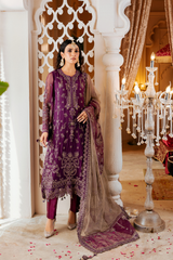 Zircon Vol 10 By Zebtan Unstitched 3 Piece Luxury Formals Suit-AFREEN ZQ-08