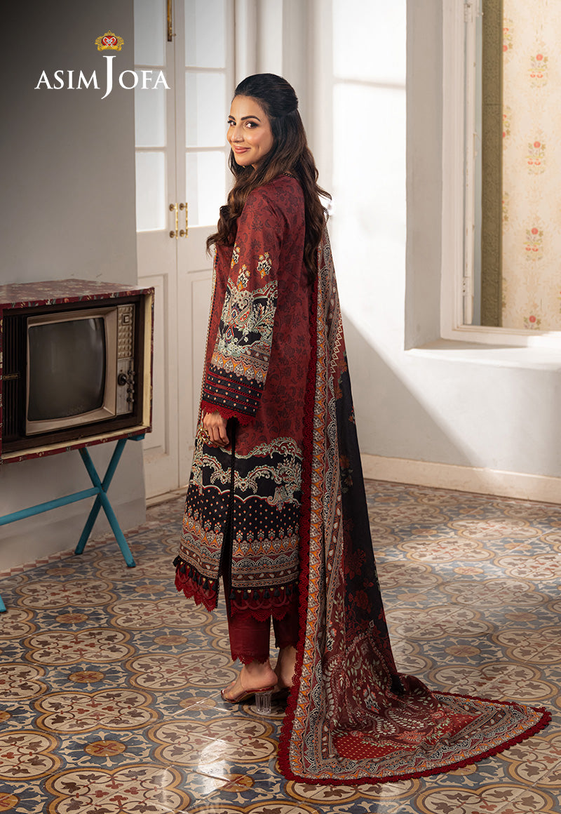 Asim Jofa Aira & Asra Pret Ajarp-26 Printed Lawn Stitched 3 Pcs