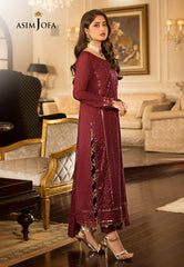 Asim Jofa Designers Limited Edition Ajjmd-15 Embroidered Stitched 3 Pcs