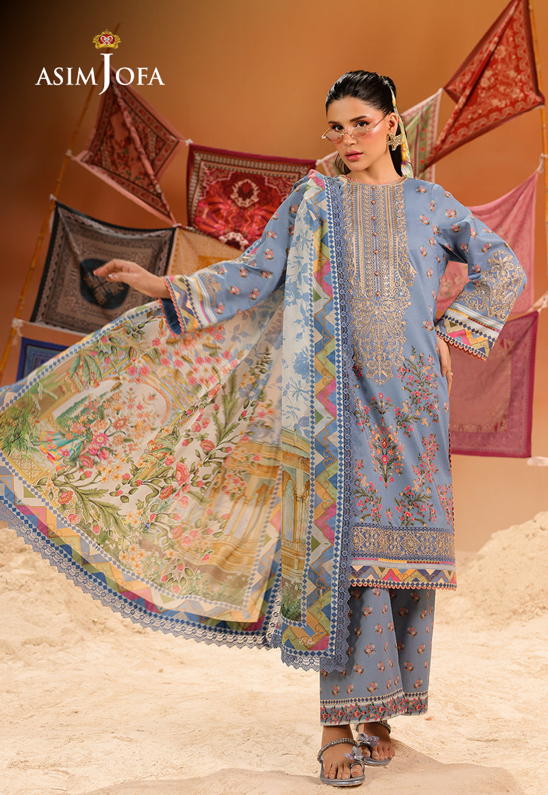 Rhapsody By Asim Jofa Unstitched 3 Piece Summer Collection'2025 Ajubu-11
