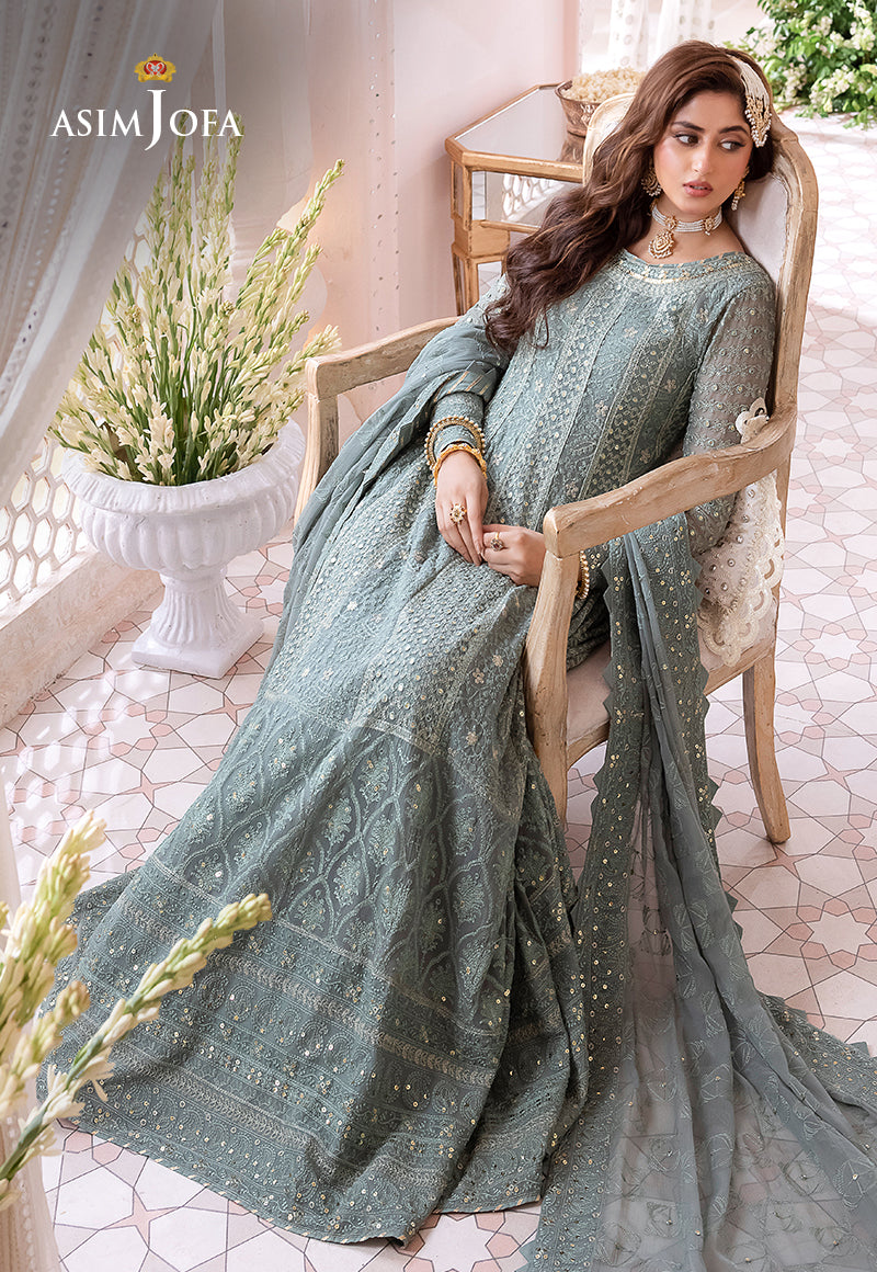Asim Jofa Chandni '23 Ajcc-07 Designers Stitched Embroidered Chiffon 3 Pcs