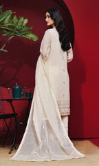 Shamooz Stitched 3 Piece Formals Collection'2025-Ivory SEM-0746