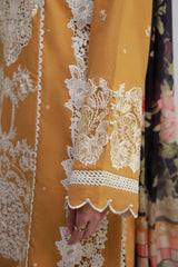 Gulmina Unstitched 3 Piece Luxury Lawn Vol-02 Suit-Topaz Sun