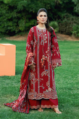 Florent Unstitched 3 Piece Emb Lawn Eid Edit Suit-FEF-7A