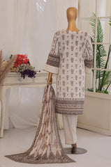 TABEER By Dr Haris Unstitched 3 Piece Lawn Suit-TAB-007