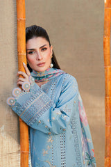 Florent Unstitched 3 Piece Emb Lawn Eid Edit Suit-FEF-7B