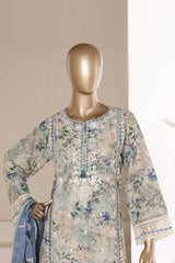 Sada Bahar Stitched 3 Piece Emb Signature Festive Vol-05 Suit-D-805-Turquoise