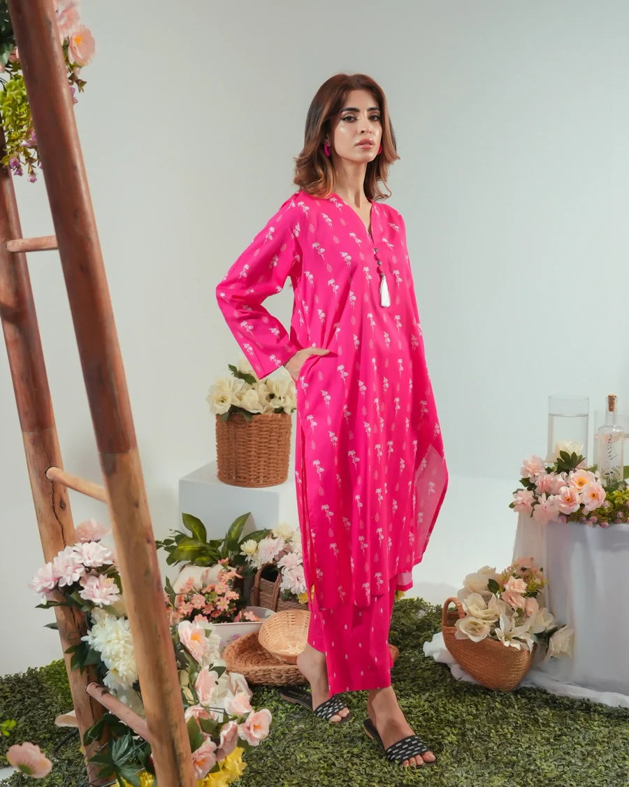 Dhaga Stitched 2 Piece Lawn Collection'2025-Matching separate 0047