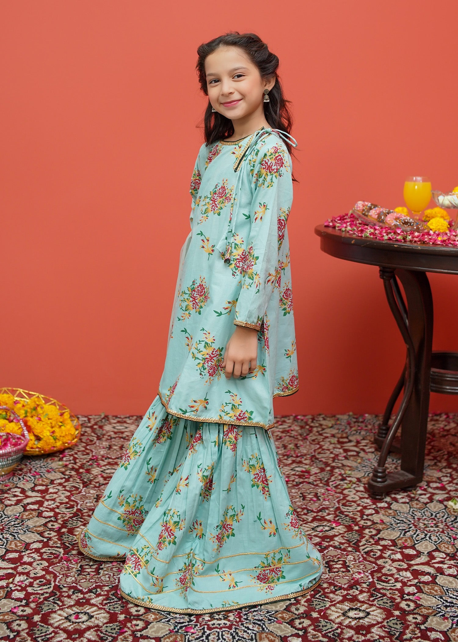 Modest Stitched 3 Piece Festive Emb Cotton Collection'2024-D-8395