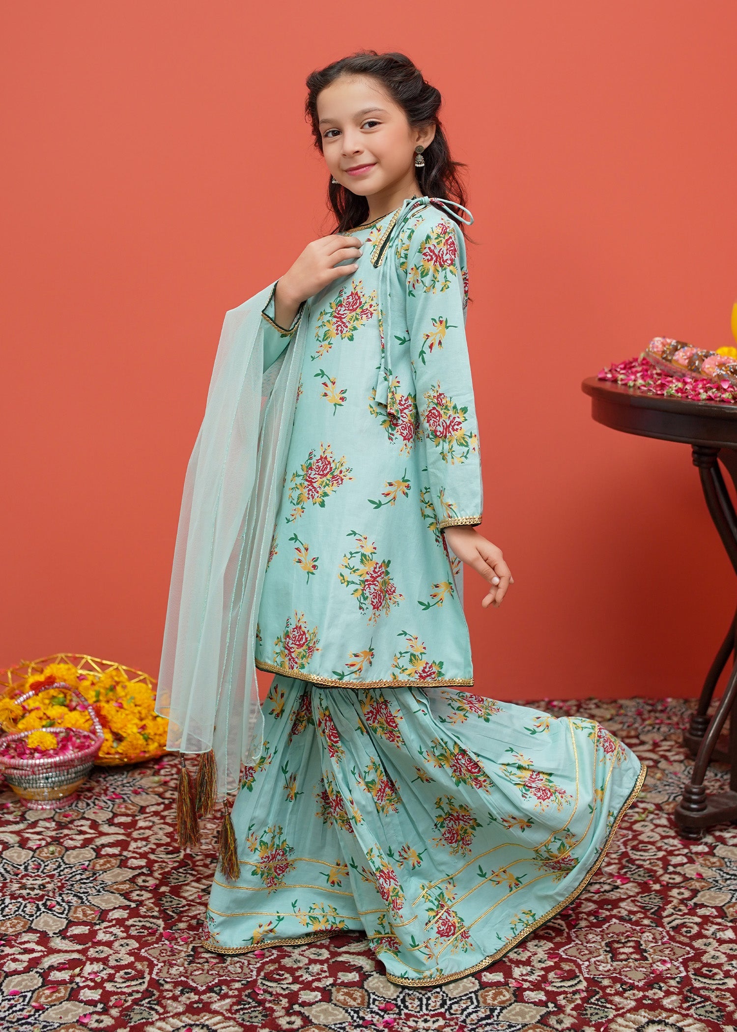 Modest Stitched 3 Piece Festive Emb Cotton Collection'2024-D-8395