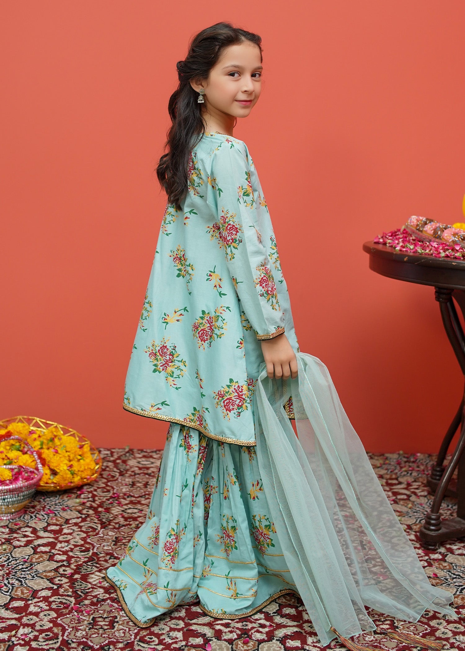 Modest Stitched 3 Piece Festive Emb Cotton Collection'2024-D-8395