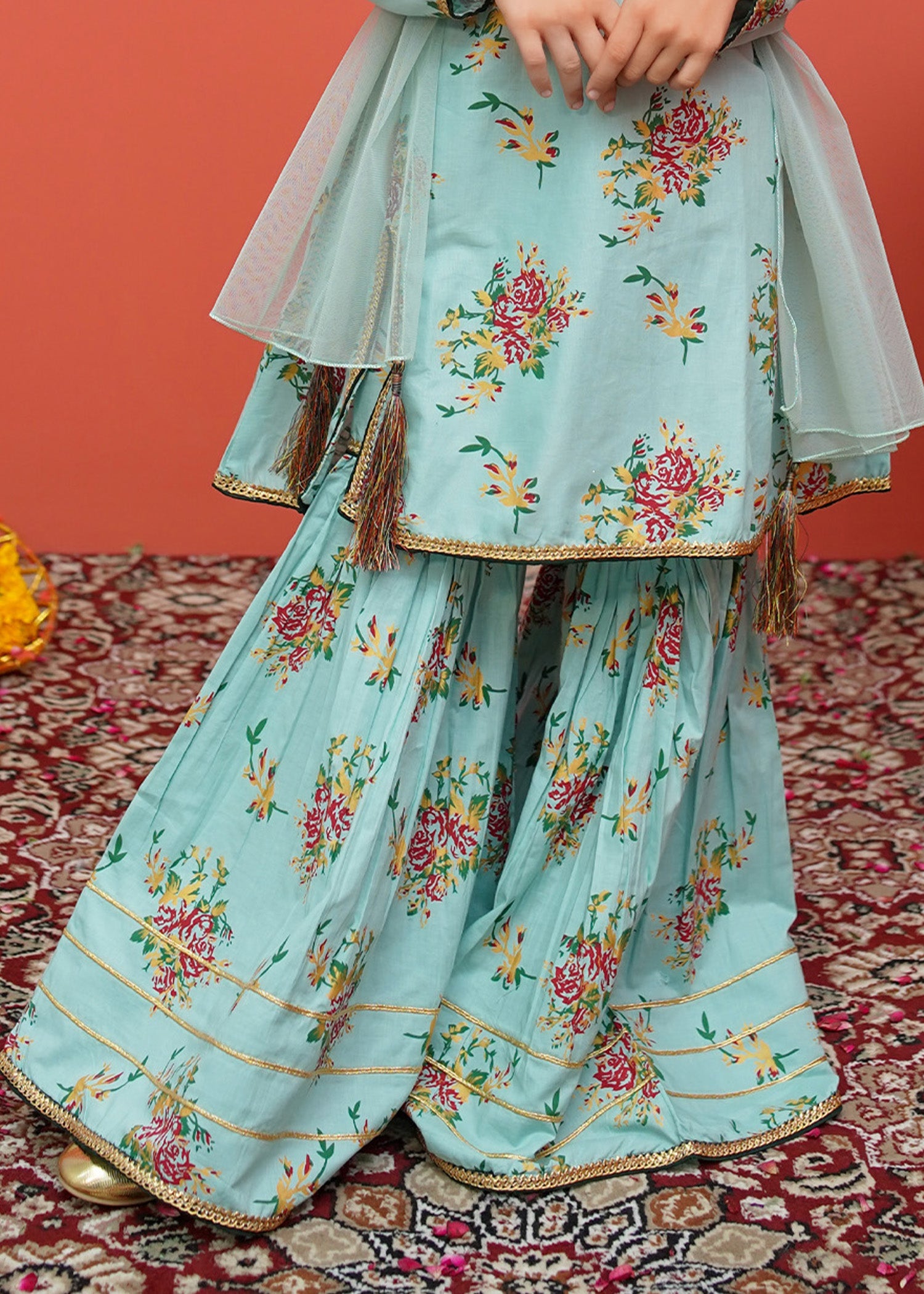 Modest Stitched 3 Piece Festive Emb Cotton Collection'2024-D-8395