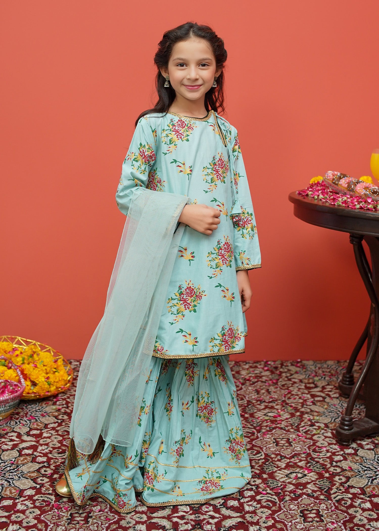 Modest Stitched 3 Piece Festive Emb Cotton Collection'2024-D-8395