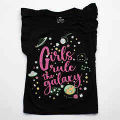 Kjunction Girls H/S T Shirt Code - ( Galaxy )