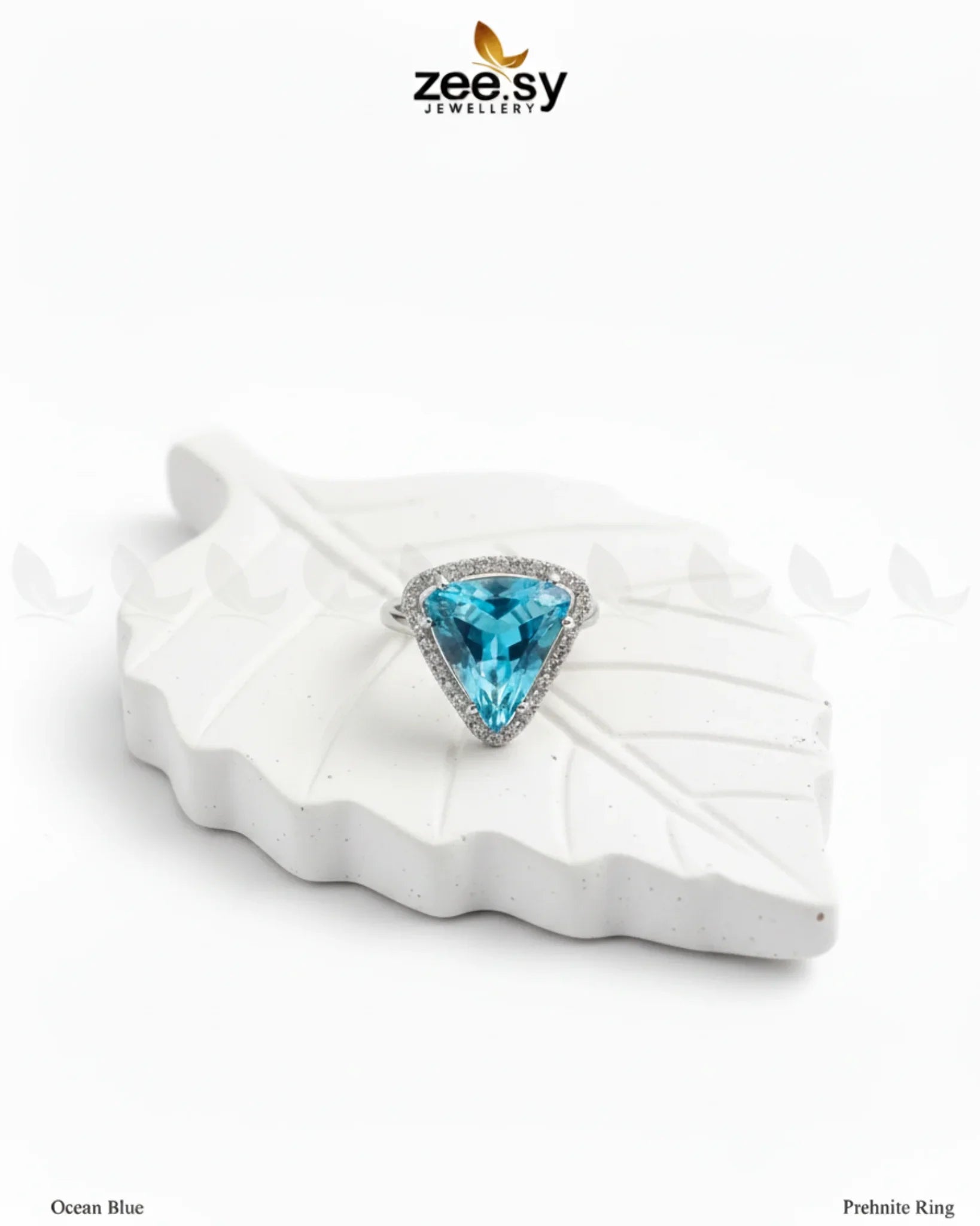 Prehnite Ring - Zeesy Jewellery
