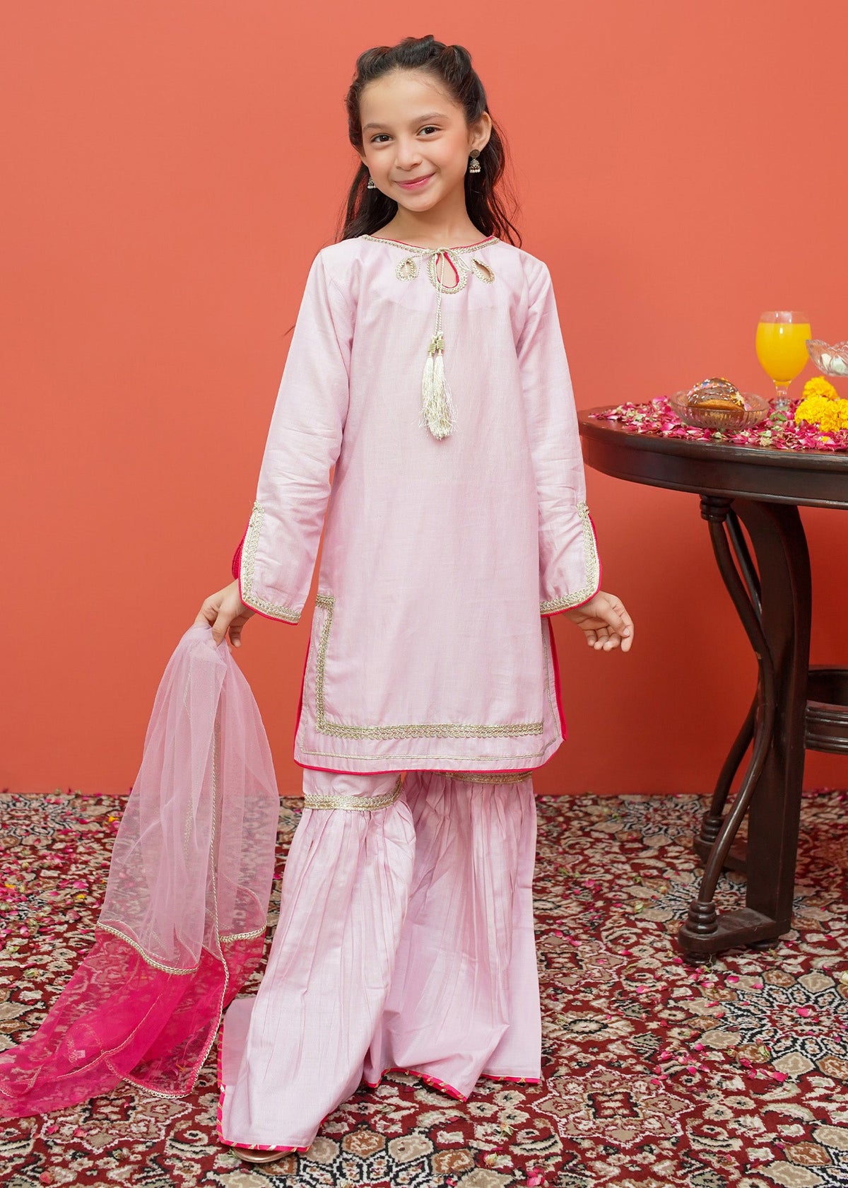 Modest Stitched 3 Piece Festive Emb Cotton Collection'2024-D-8415