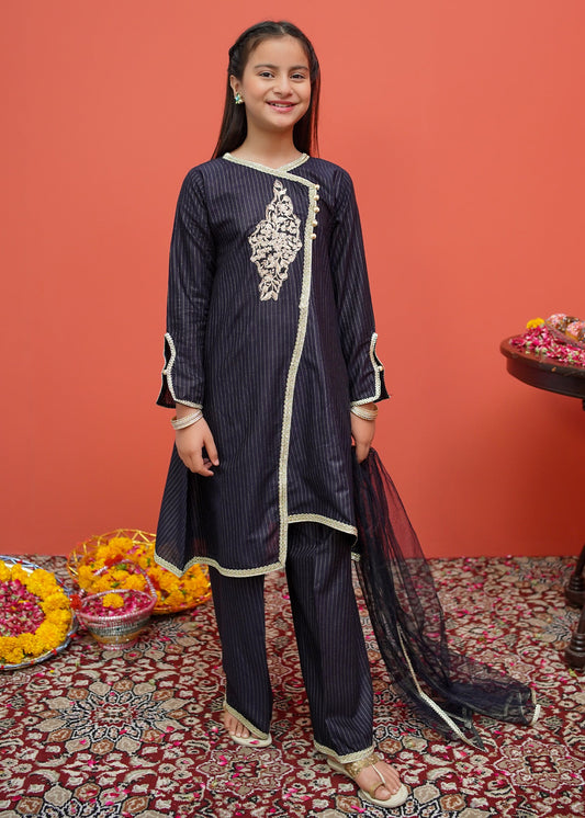 Modest Stitched 3 Piece Festive Emb Cotton Collection'2024-D-8425