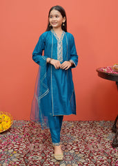 Modest Stitched 3 Piece Festive Emb Cotton Collection'2024-D-8455