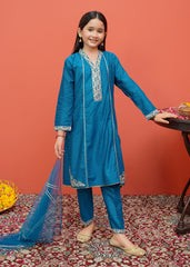 Modest Stitched 3 Piece Festive Emb Cotton Collection'2024-D-8455