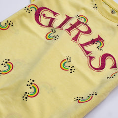 Kjunction Girls H/S T Shirt Code - ( Girls Rainbow)